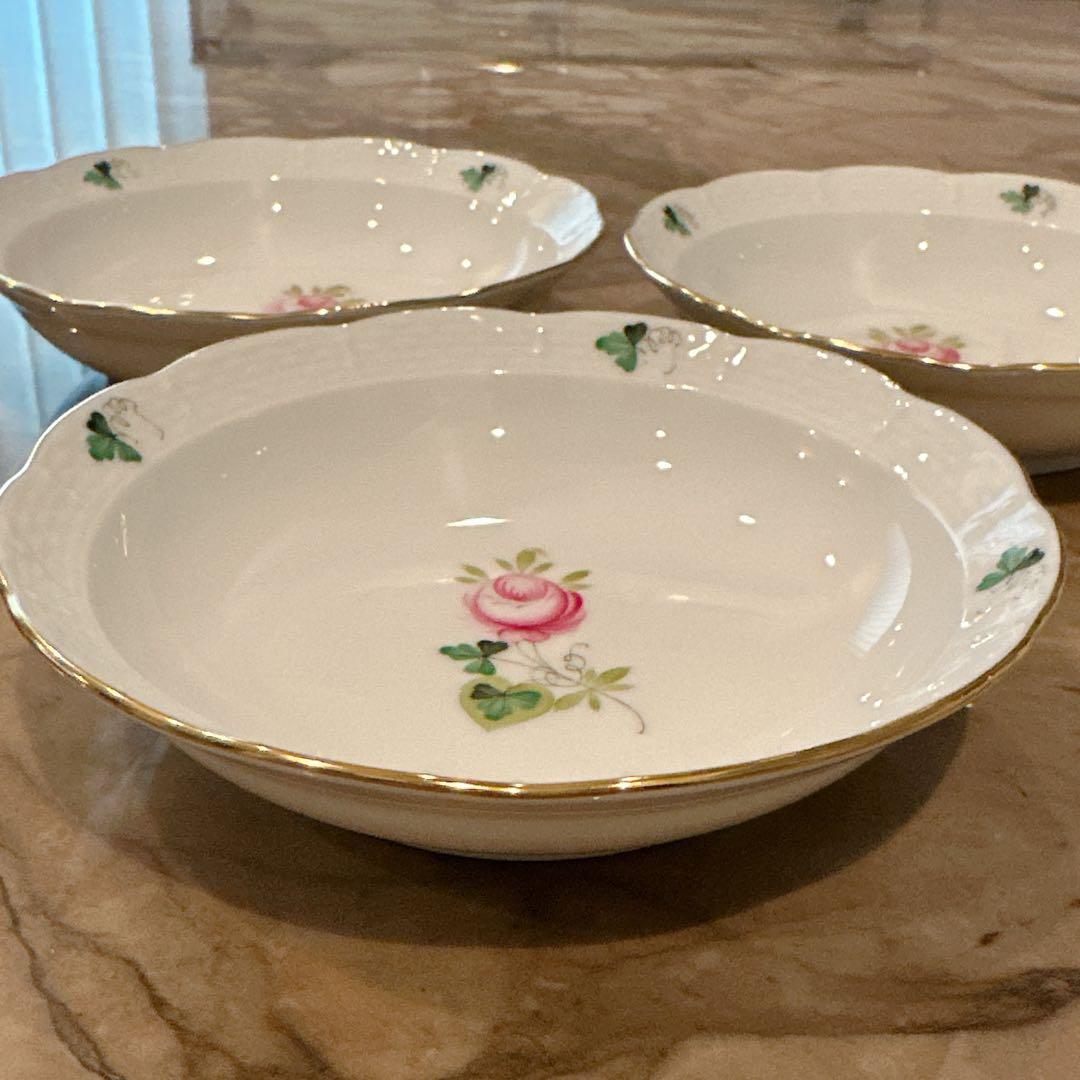 ヘレンド オリエンタルボウル Sサイズ 3枚、Lサイズ 3枚とヘレンドティー