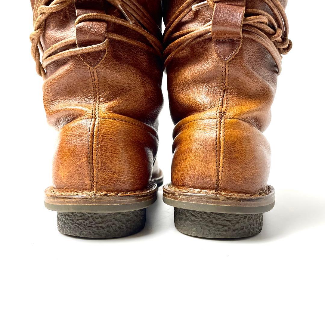 trippen トリッペン 39メキシコ ロングブーツ 革紐 訳あり 美品