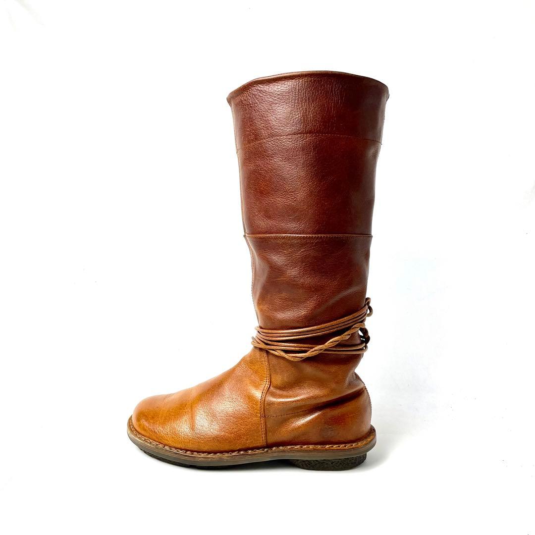 trippen トリッペン 39メキシコ ロングブーツ 革紐 訳あり 美品