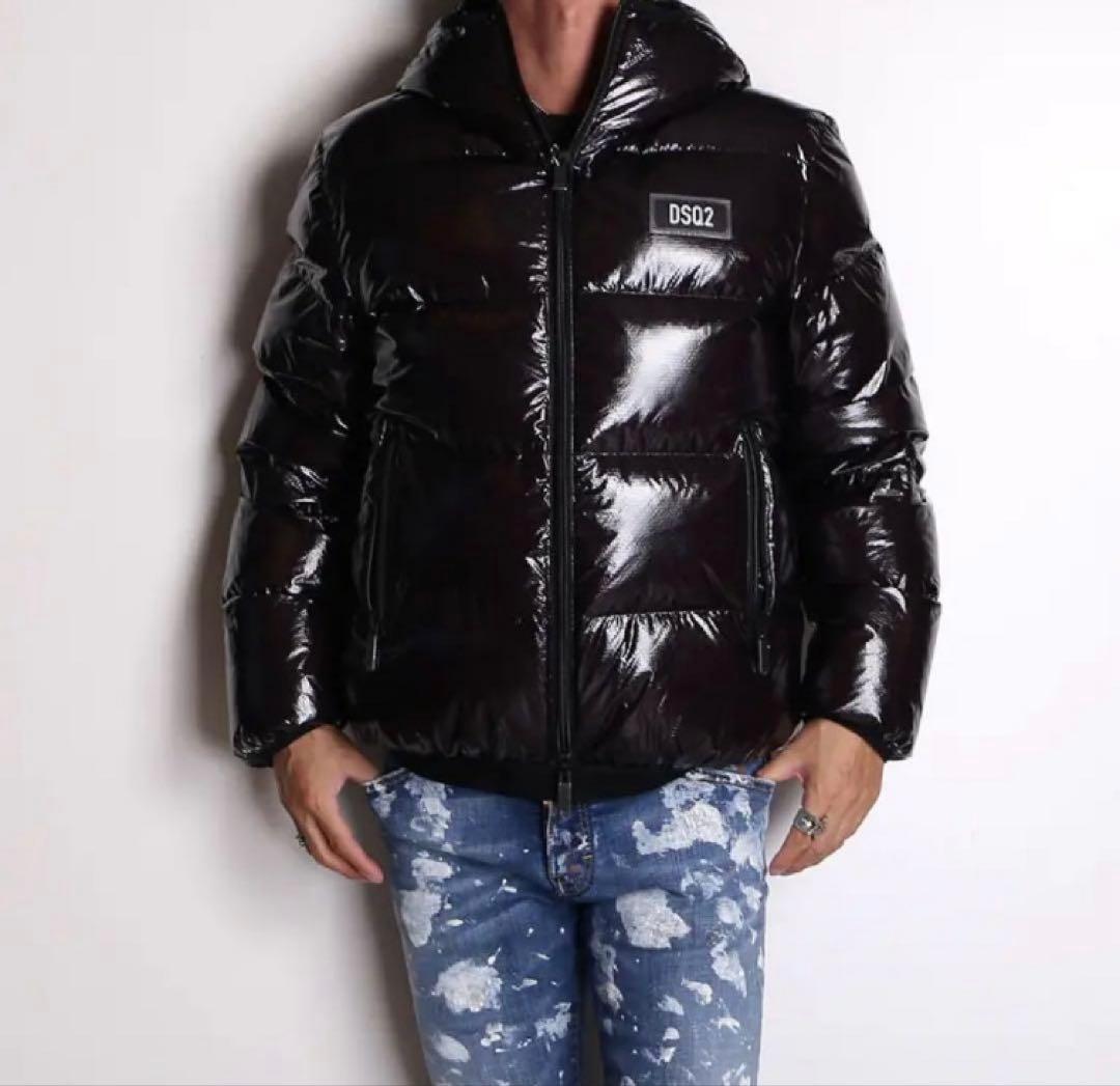 DSQUARED2 21AW極美品 光沢 フーディーダウンジャケット サイズ50