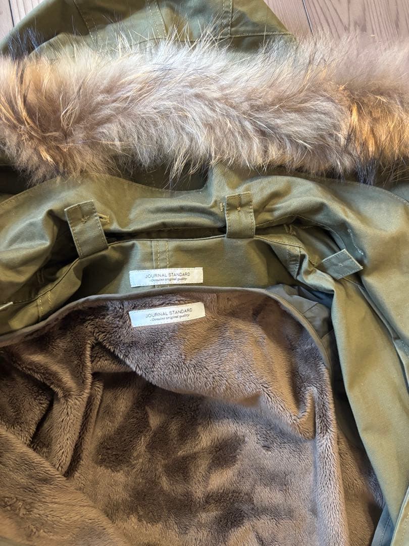 ＪＯＵＲＮＡＬ　ＳＴＡＮＤＡＲＤモッズコート ファー付き