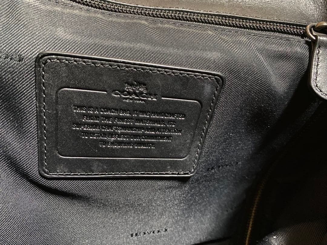 ポ*⭐様 COACH レザー ビジネスバッグ リュック ブラック