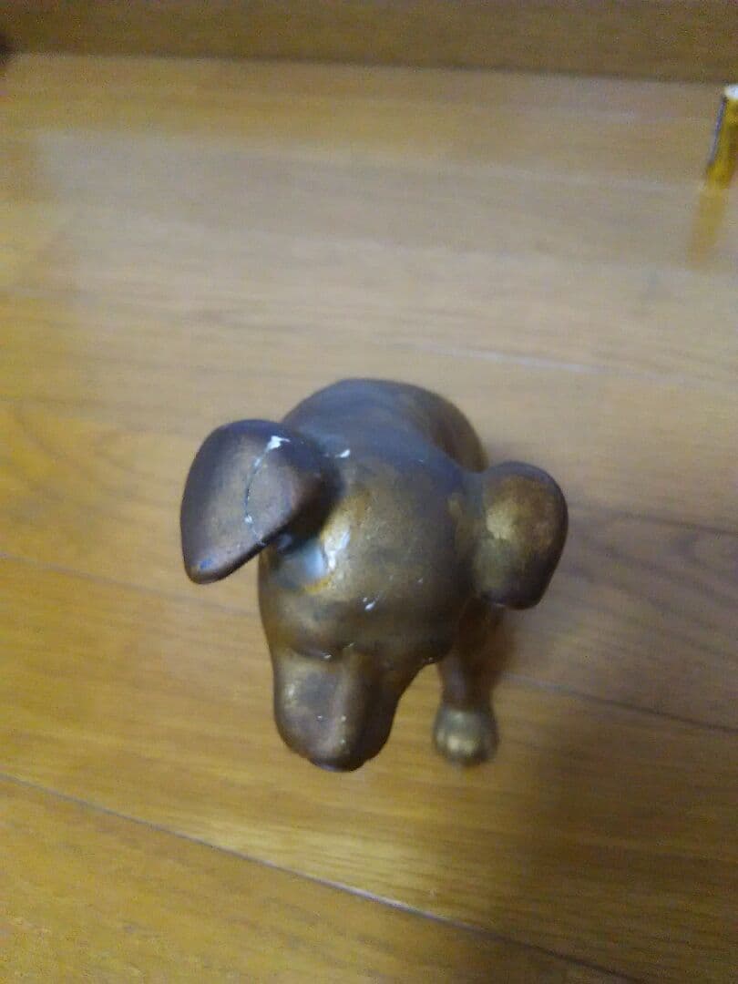 ビクター 犬 陶器像 ガラス像 ブロンズ像 フォーク 箱