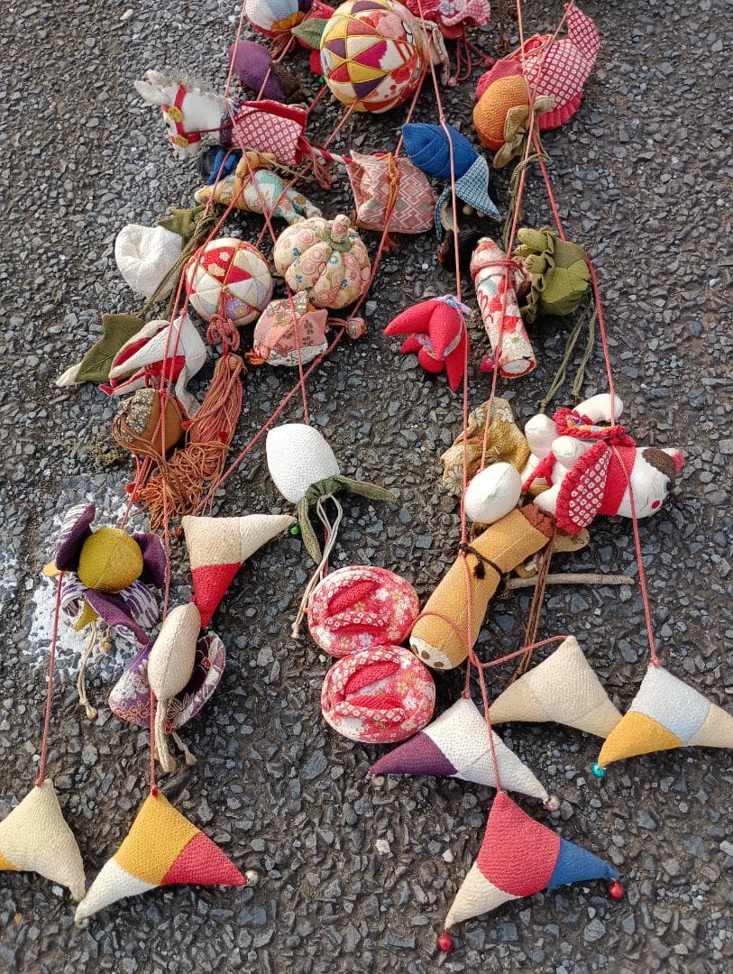 １７２２）吊るしびな　つるしびな　吊り雛 ちりめん　雛祭り　雛人形