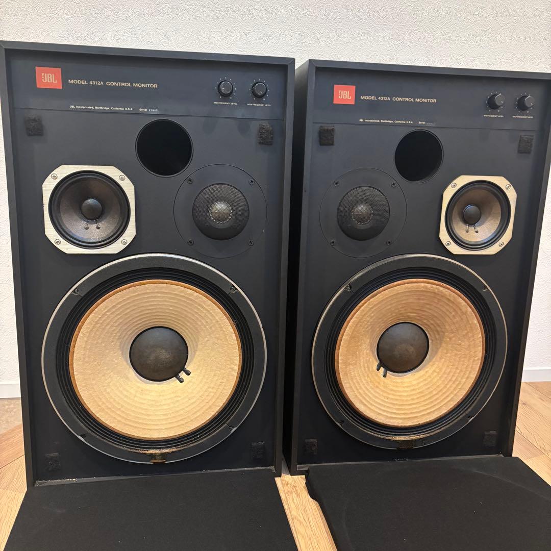 【希少値下げ】JBL 4312A重低音 スピーカー 音響 ペアおしゃれアイテム！