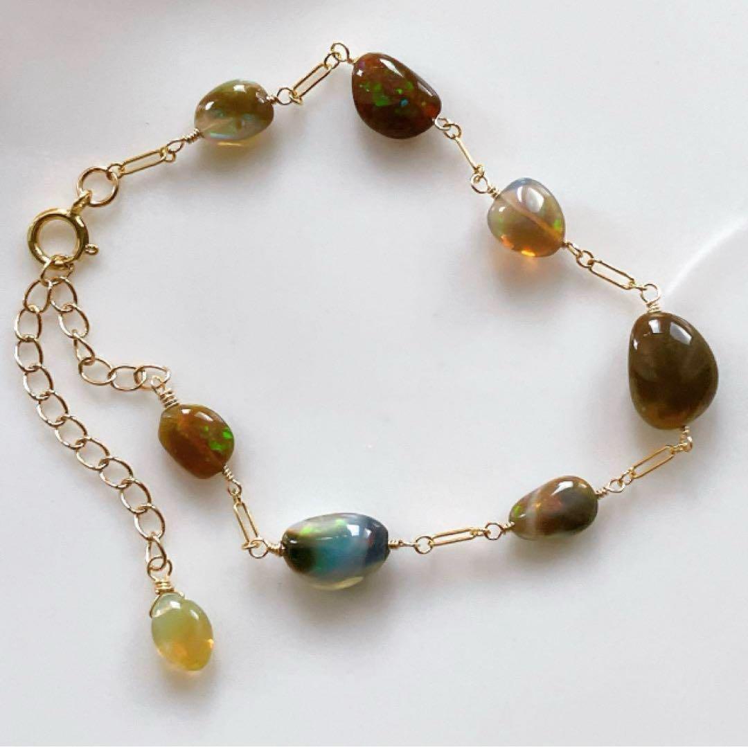 hedgehog◆ハックマナイト×あこや真珠ブレスレット✧14kgf