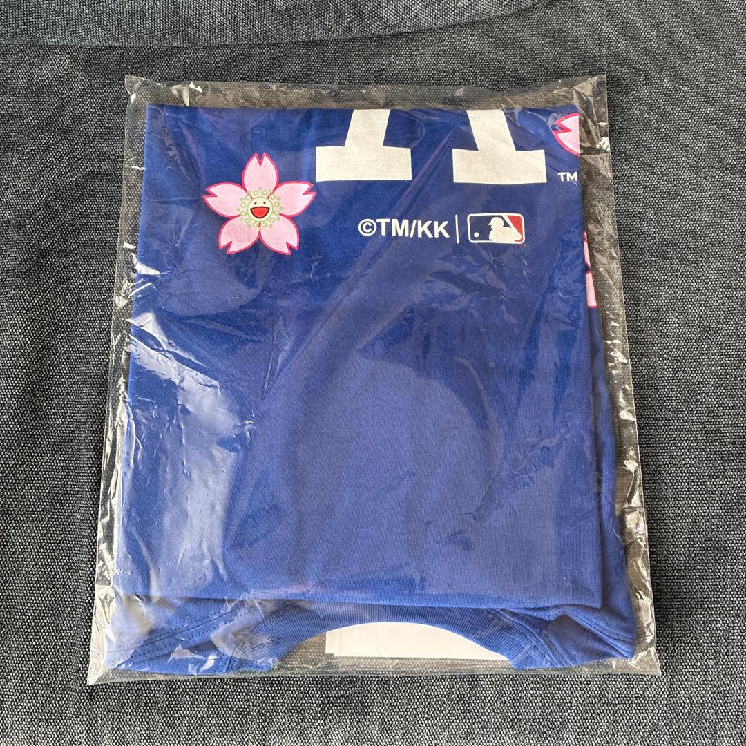 c*7様 Nike ドジャース MLB コラボ 村上隆 Tシャツ ブルー XL