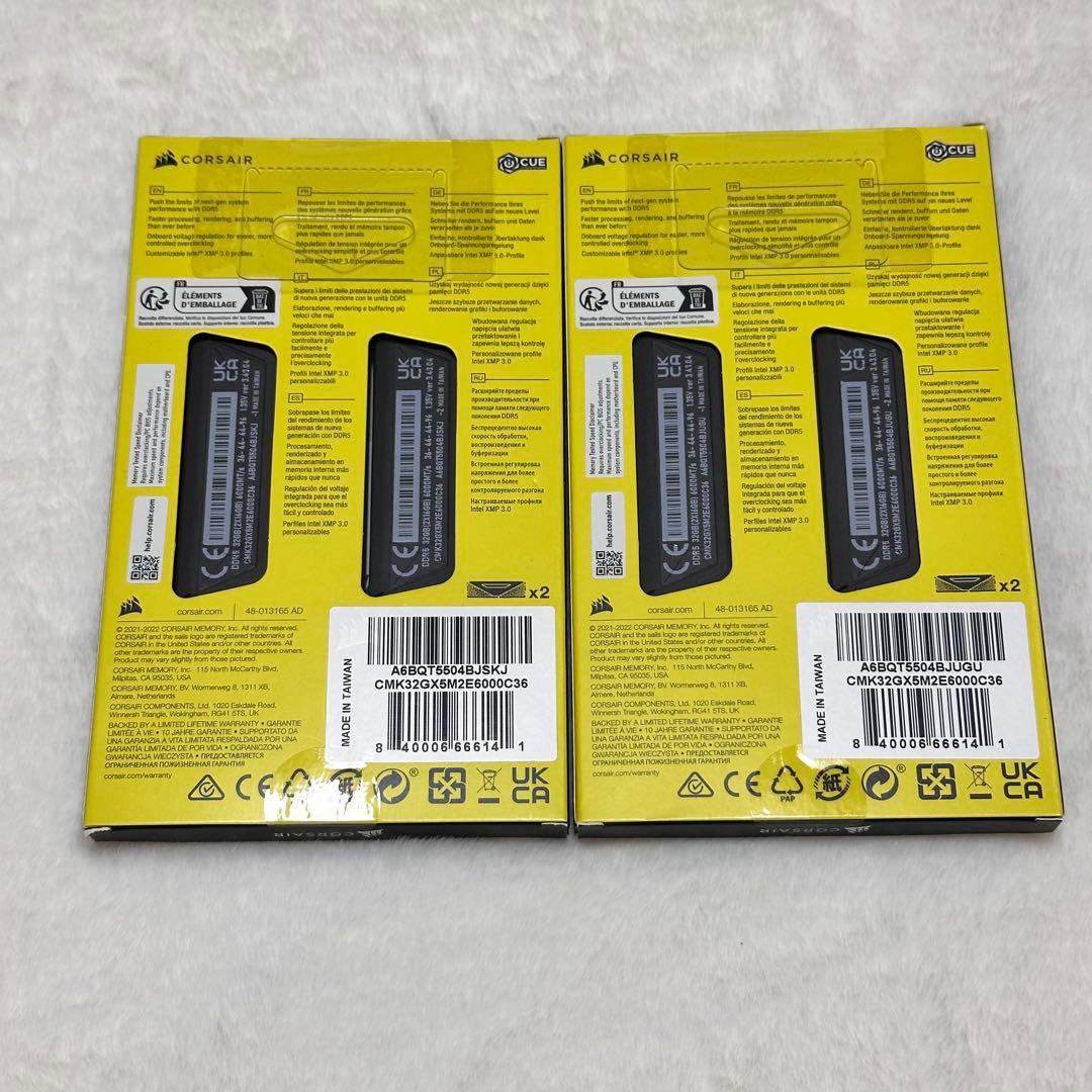 メモリー Corsair Vengeance DDR5 64GB 6000MT/s