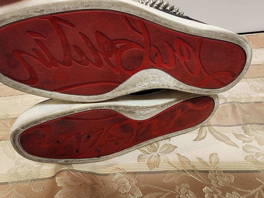 Louboutin ルブタン・スパイクスタッズレザーブーツ・41 サイズ