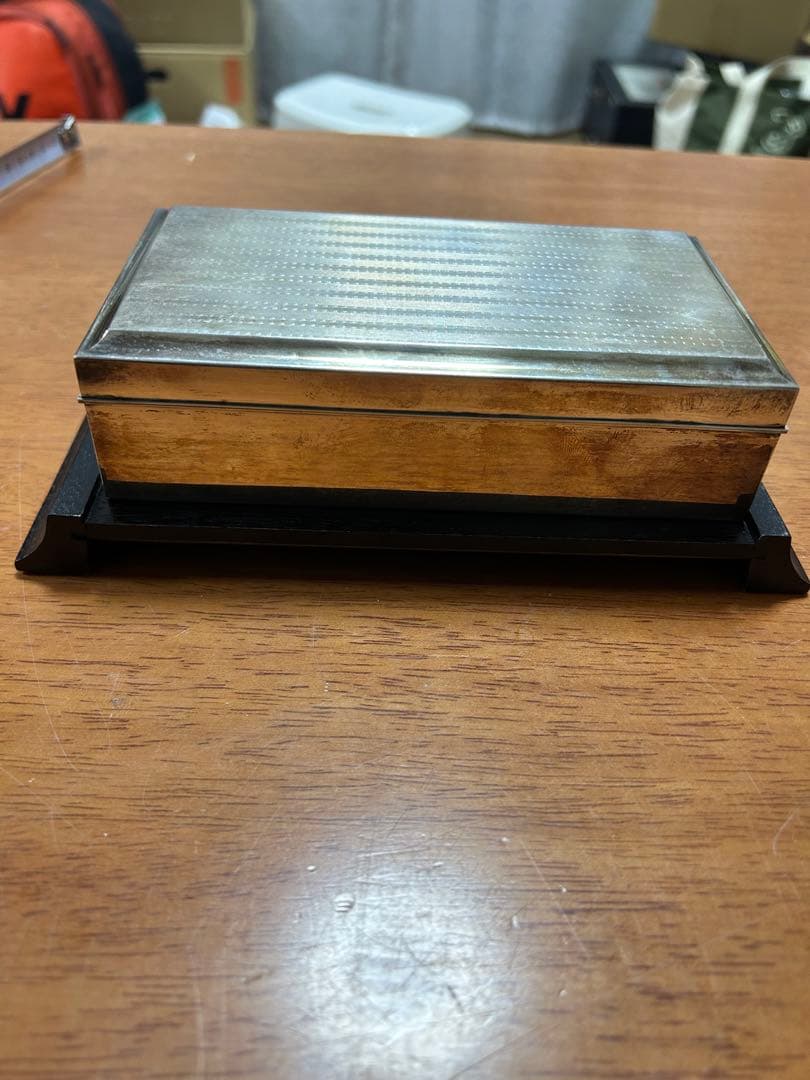 純銀 SILVER 950小物入れ銀製煙草入れアンティーク235g