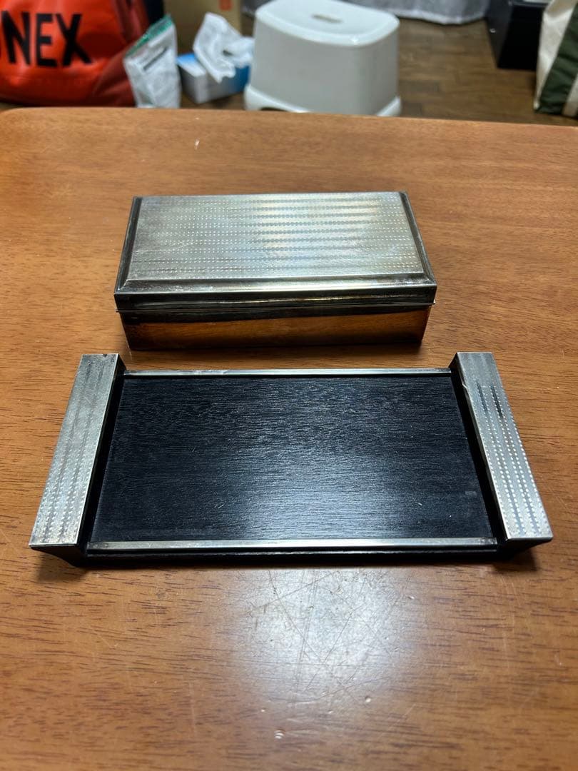 純銀 SILVER 950小物入れ銀製煙草入れアンティーク235g