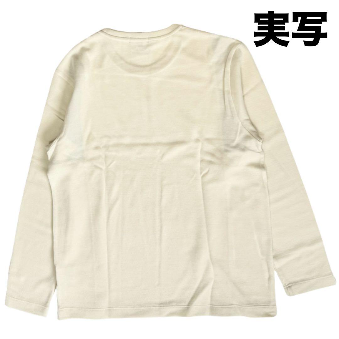 新品 ブラックレーベルクレストブリッジ チェック長袖ニットカットソー白セーターL