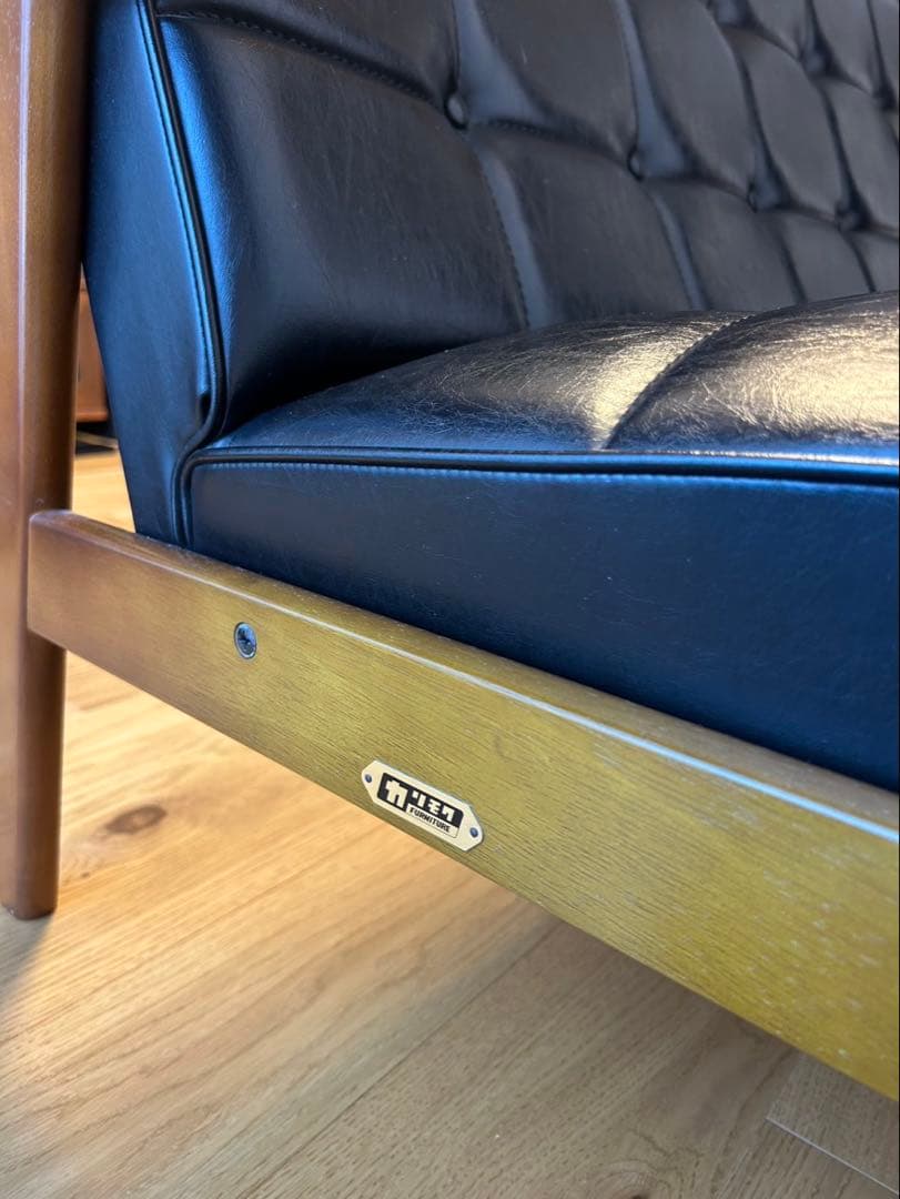 SPOT カリモク60 Kチェア 2シーター スタンダードブラック