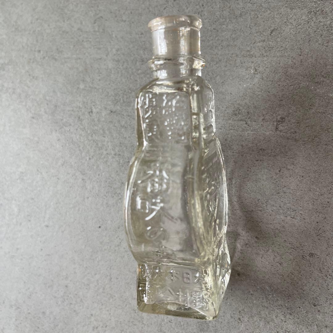 白玉ソース　アンティーク　ガラス　大日本大阪野村吟醸　注ぎ口と底汚れあり　希少
