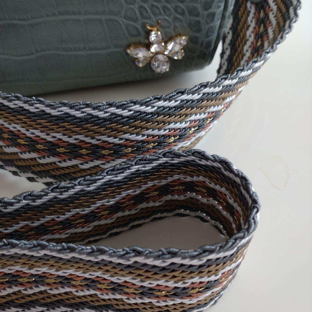 ＡＤＭＪビー　ボディバッグブルーグレー