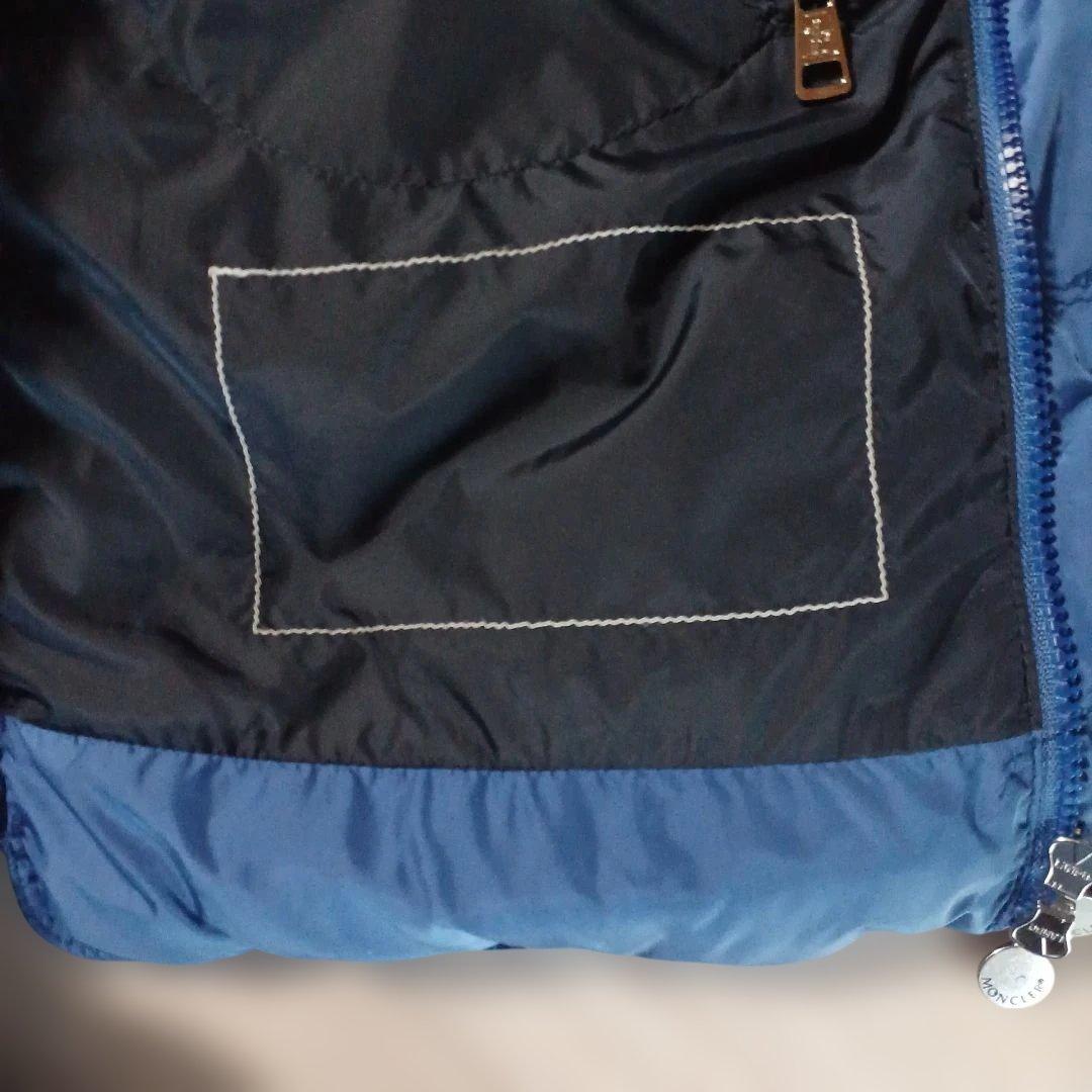 MONCLER 青 ダウンベストS(サイズ2)