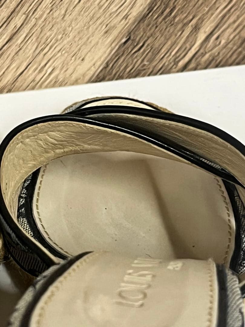 Louis Vuitton ルイヴィトン　エスパドリーユ サンダル グレー