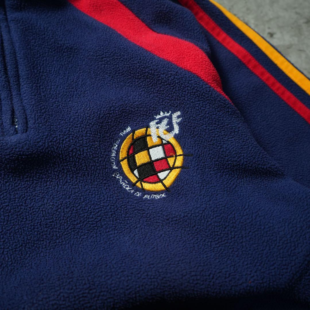 00s adidas スペイン代表 FEF ハーフジップフリース 短丈 y2k