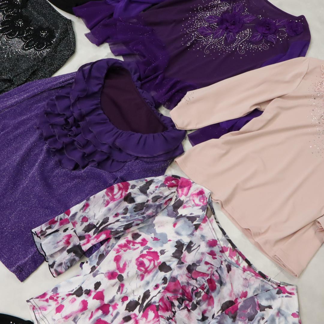 【美品 社交ダンス 衣装 レッスン着 20着 まとめ売り】ブラウス トップス