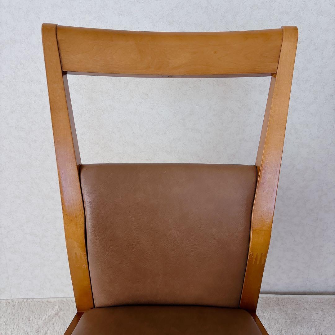 美品】MARUNI ダイニングチェア ブラウン 木製 マルニ木工