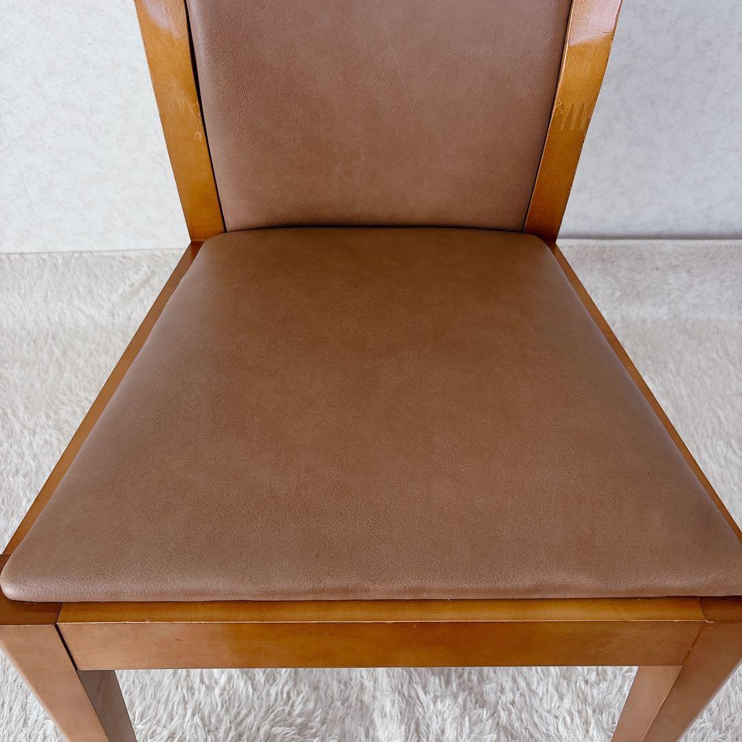 美品】MARUNI ダイニングチェア ブラウン 木製 マルニ木工