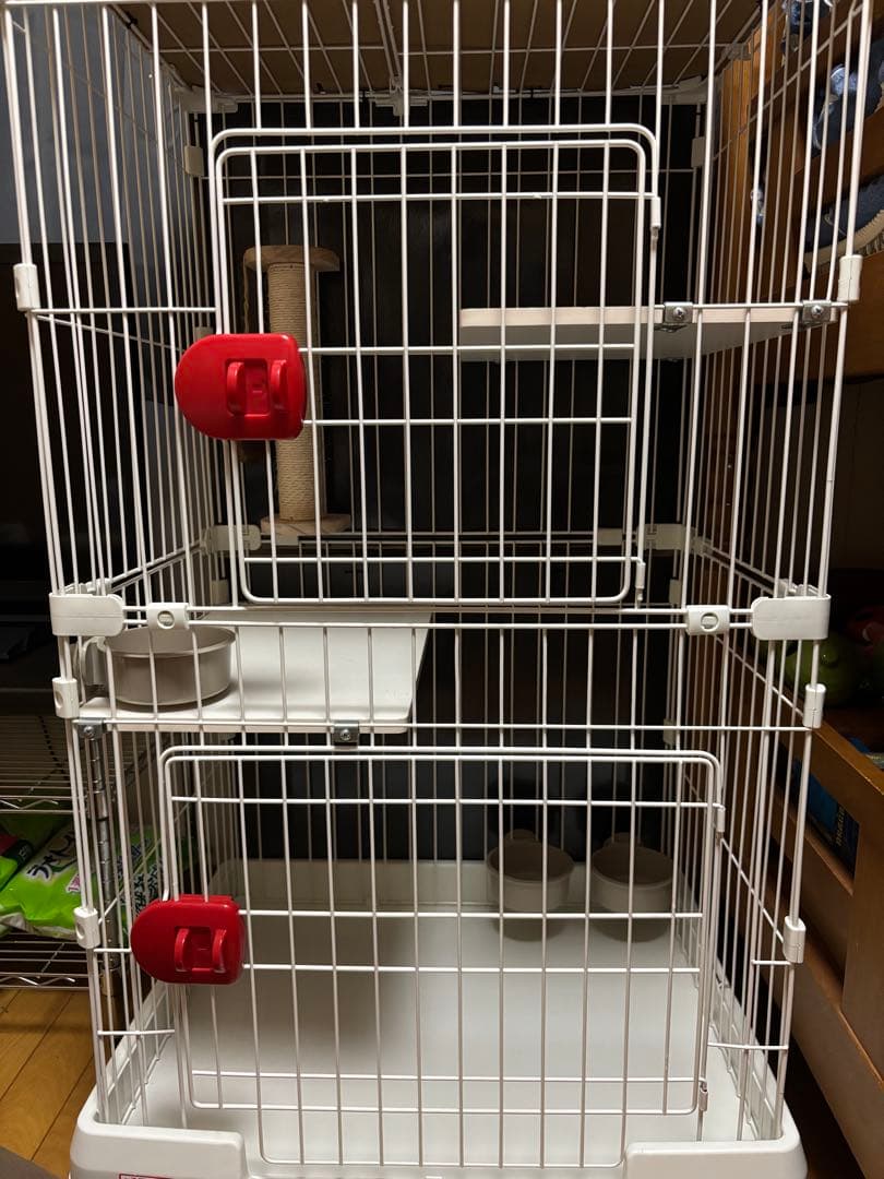 アイリスオーヤマ2段 キャットケージ