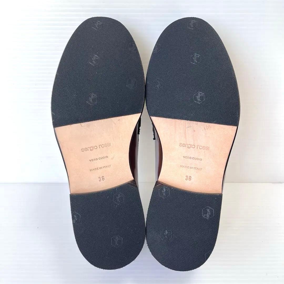 人気✨ セルジオロッシ SR NORA ローファー ブラウン バックル 23