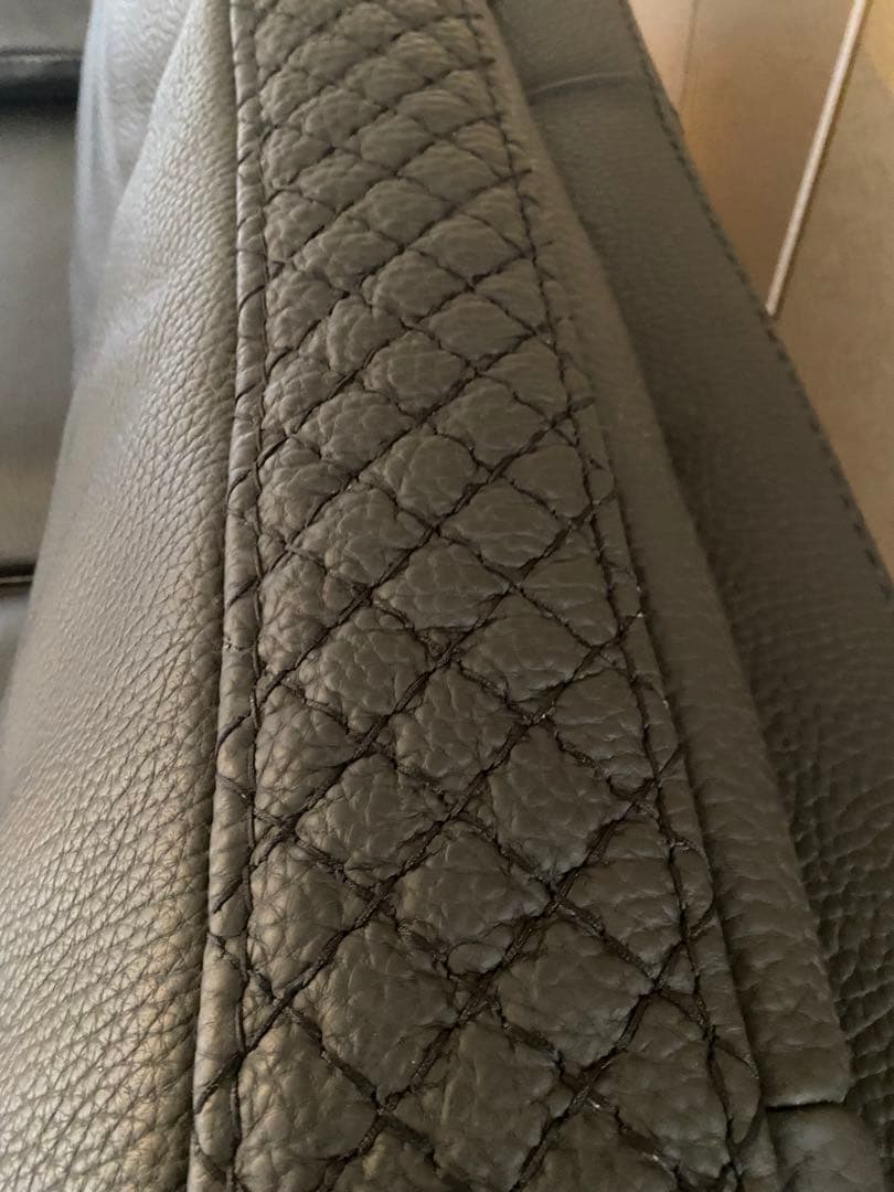 【展示品】ケルビン　ジョルマーニ　黒総革　購入約50万円　高級ソファ　美品