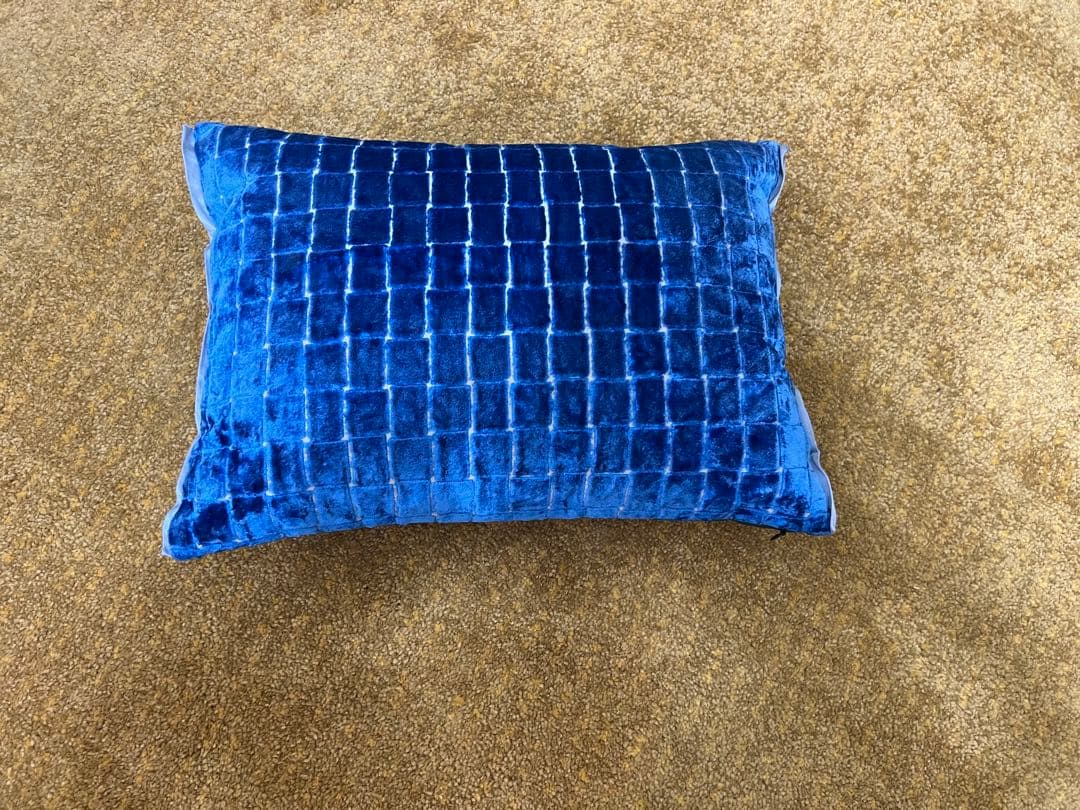 デザイナーズギルド　クッション　ブルー　GUILD