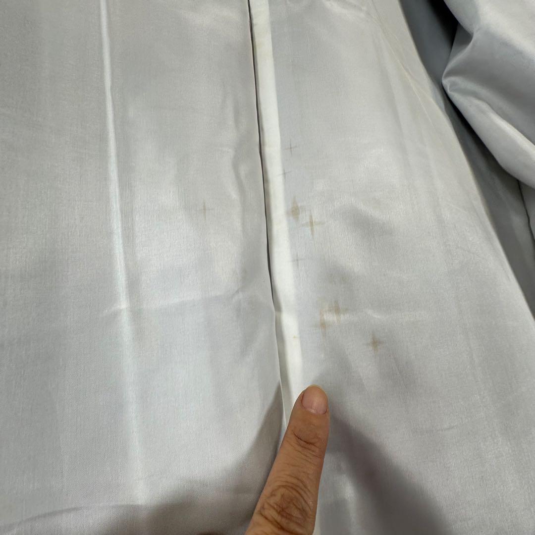 超美品　袷　正絹　着物　157 アンティーク　ヴィンテージ　銘仙　紫　ぶどう