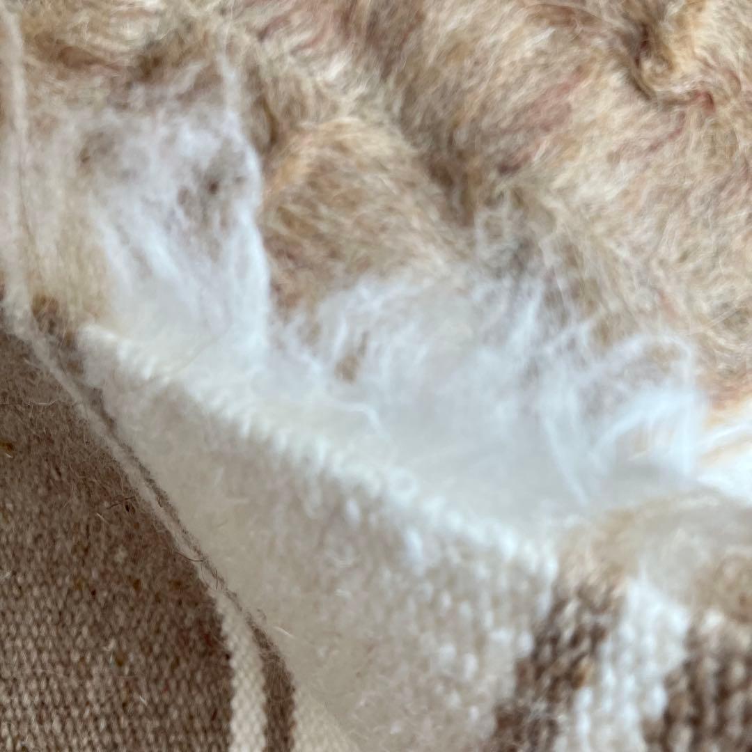 新品wool100％　キャラメル　ミルキー　バッターニエ　トルコヴィンテージラグ