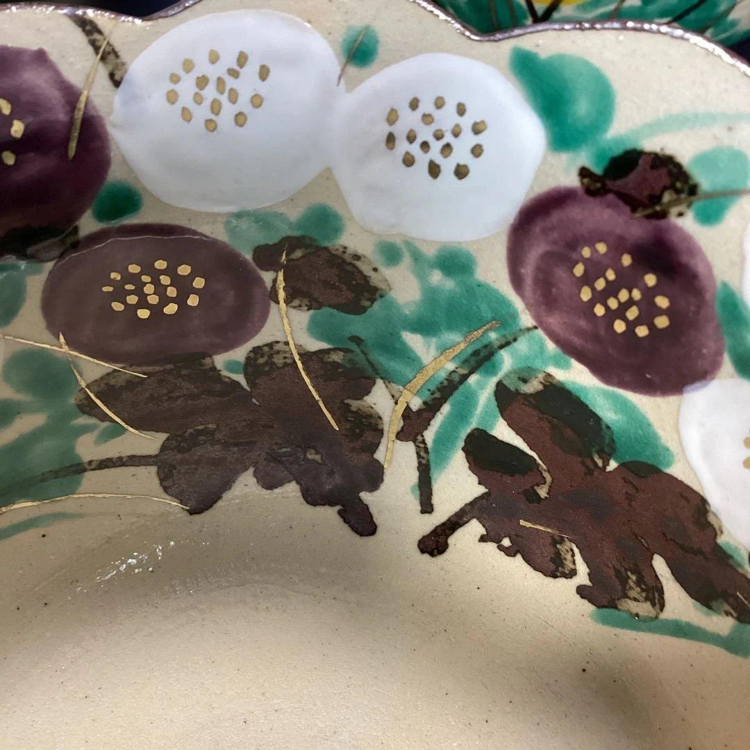 京焼乾山写菊絵向付10客　　新品未使用　法事の器