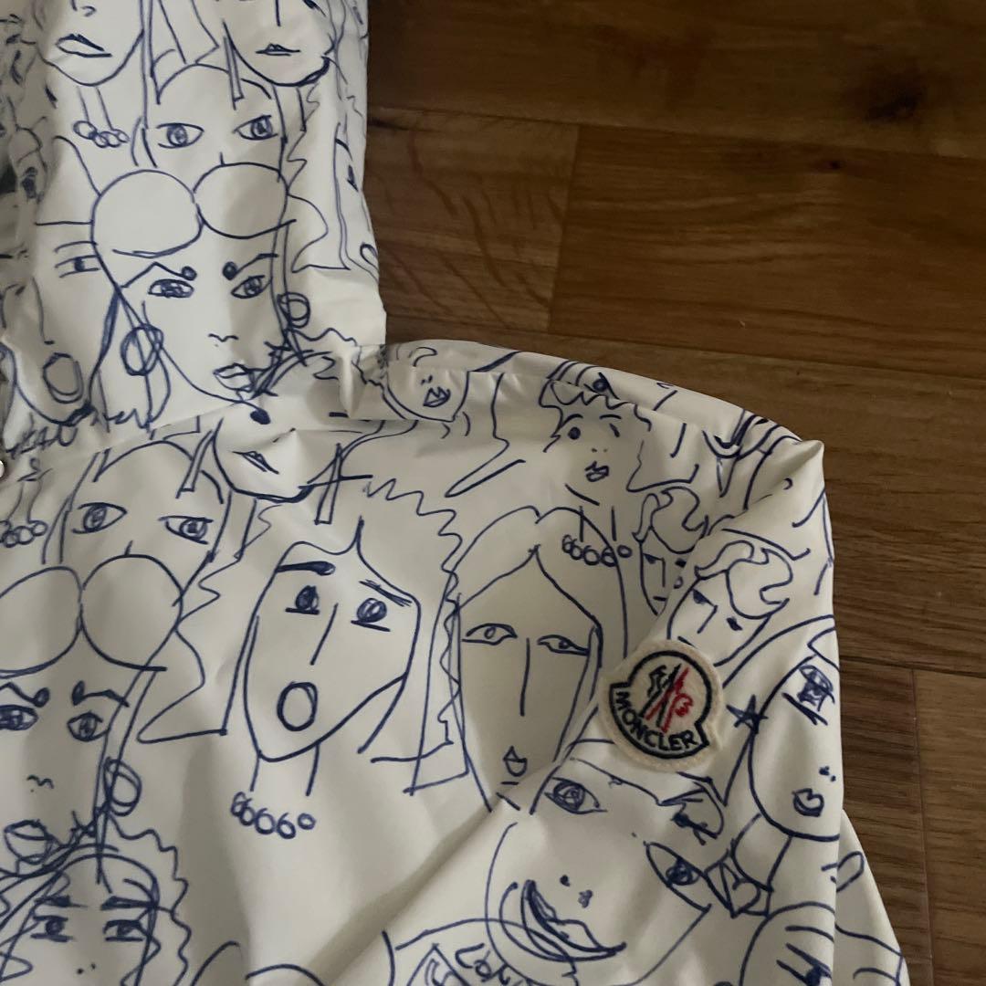 MONCLER 顔イラスト ナイロンジャケット