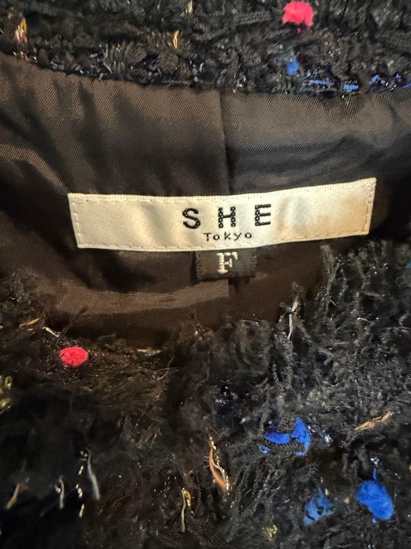 she tokyo Neon Tweed ジャケット【未使用に近い】
