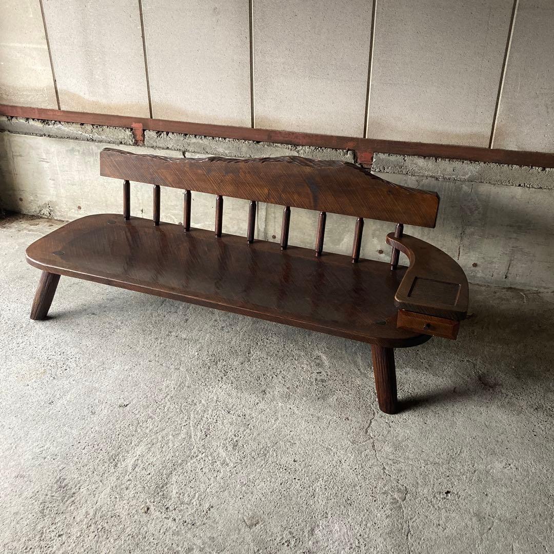 民藝椅子 無垢材 骨董家具　長椅子