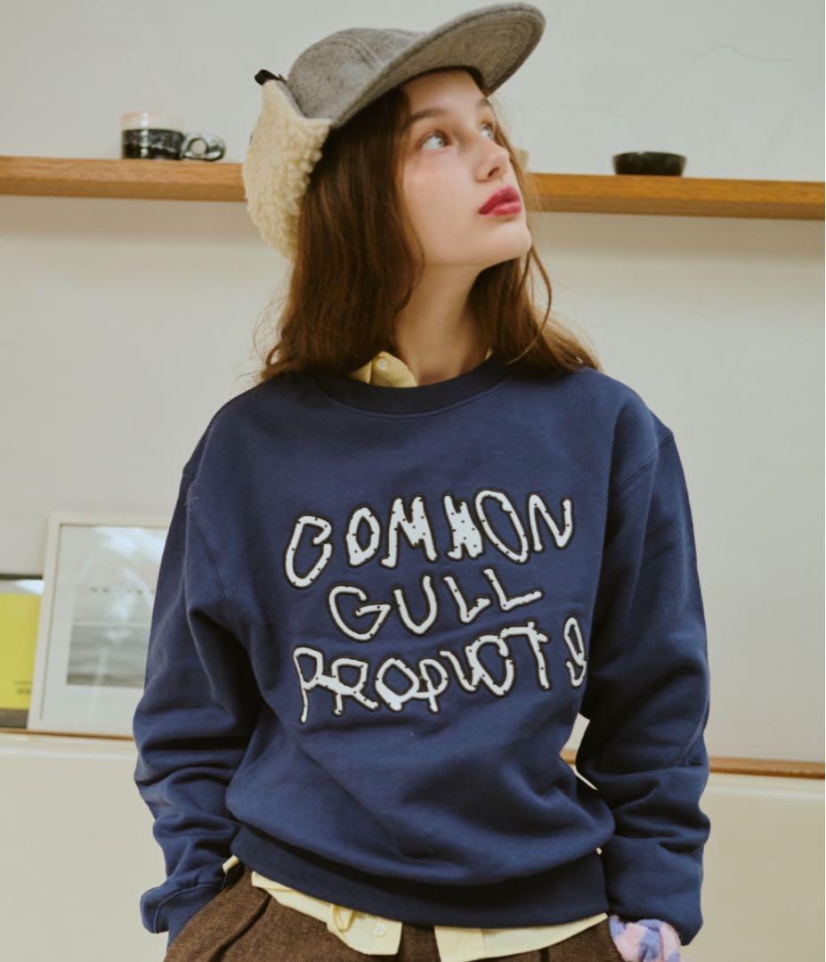 common gull products スウェット　ネイビー　ドット　M