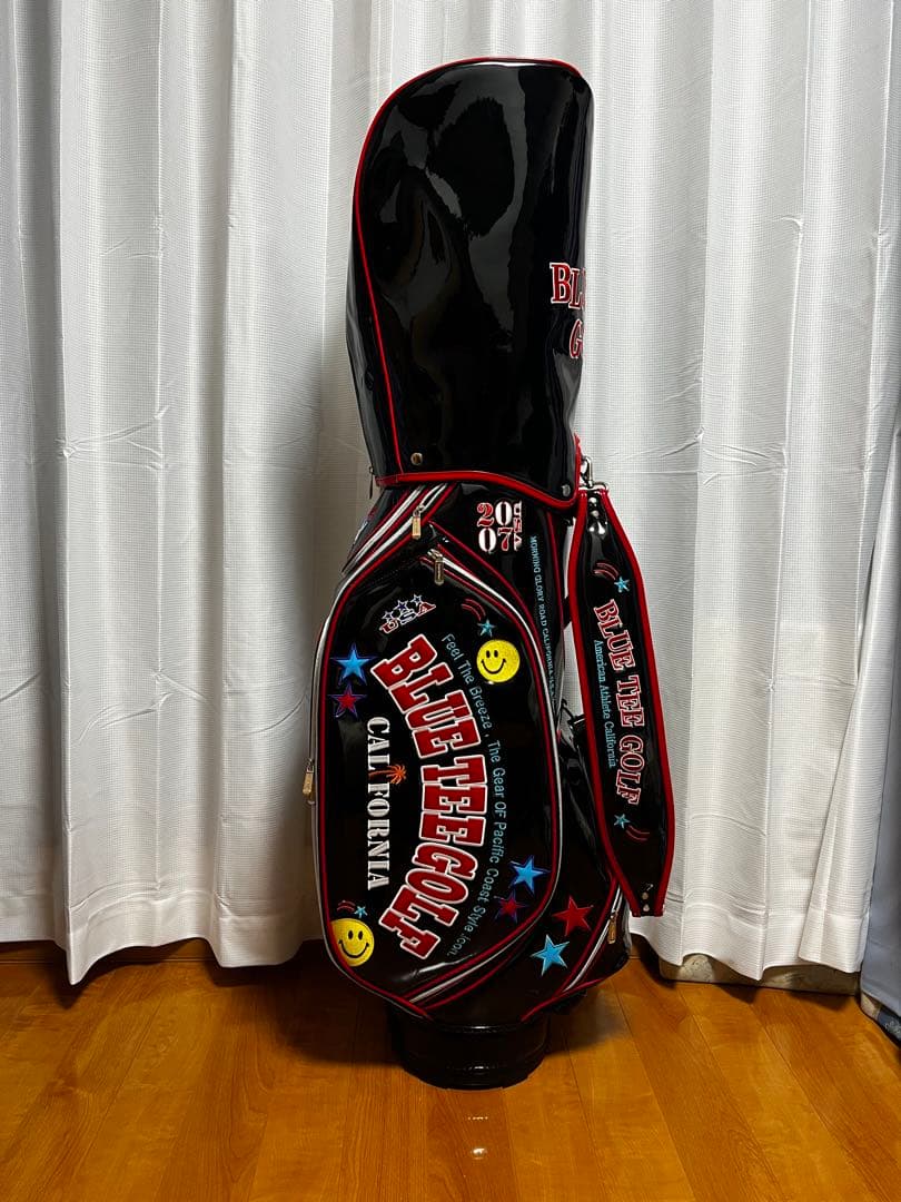 BLUE TEE GOLF キャディバッグ ブラックエナメル