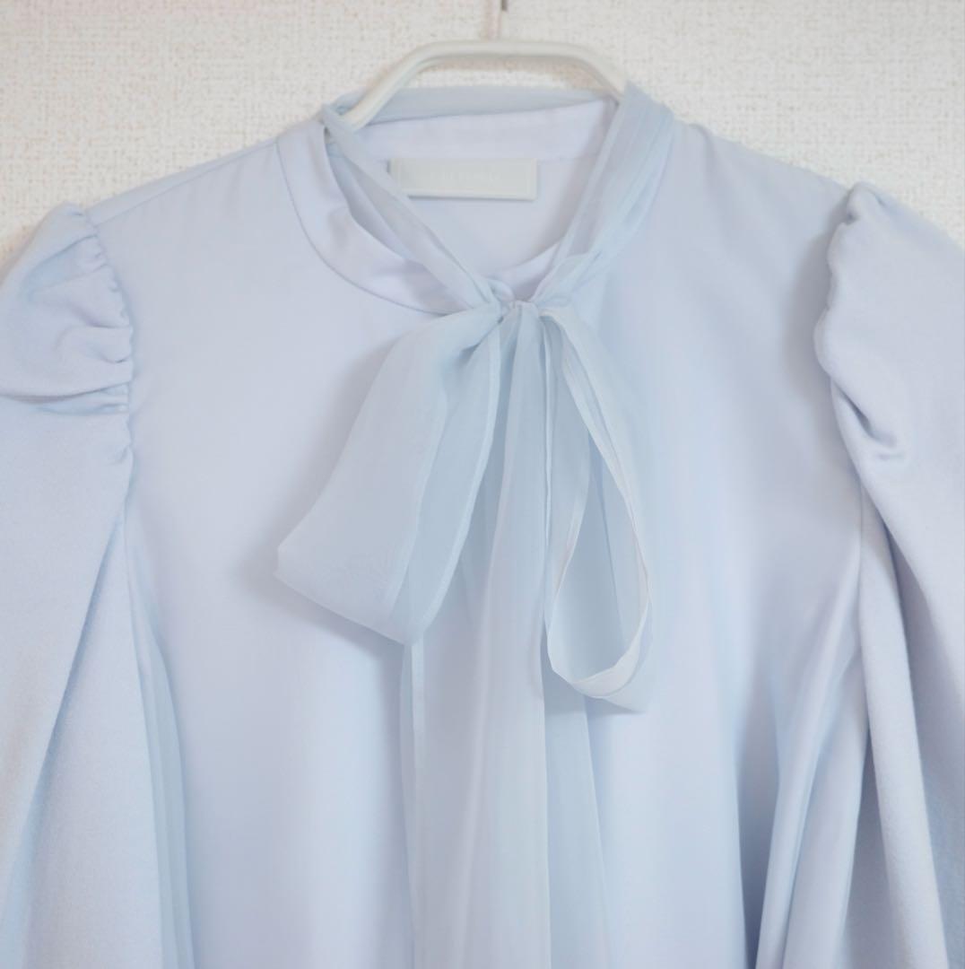 【お値下げ中】【新品】CELFORD ニットコンビレイヤードフレアブラウス　36