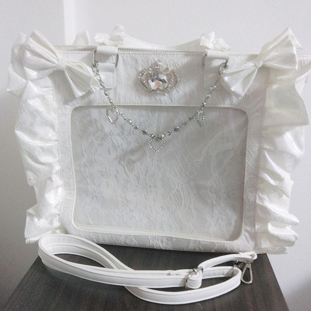 Pal elfy パルエルフィー オーロラレースBIG姫痛バ/地雷系 量産型 白