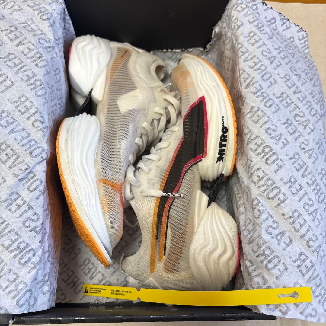 Puma NITORO ELITE 25㎝ スニーカー ホワイト/オレンジ