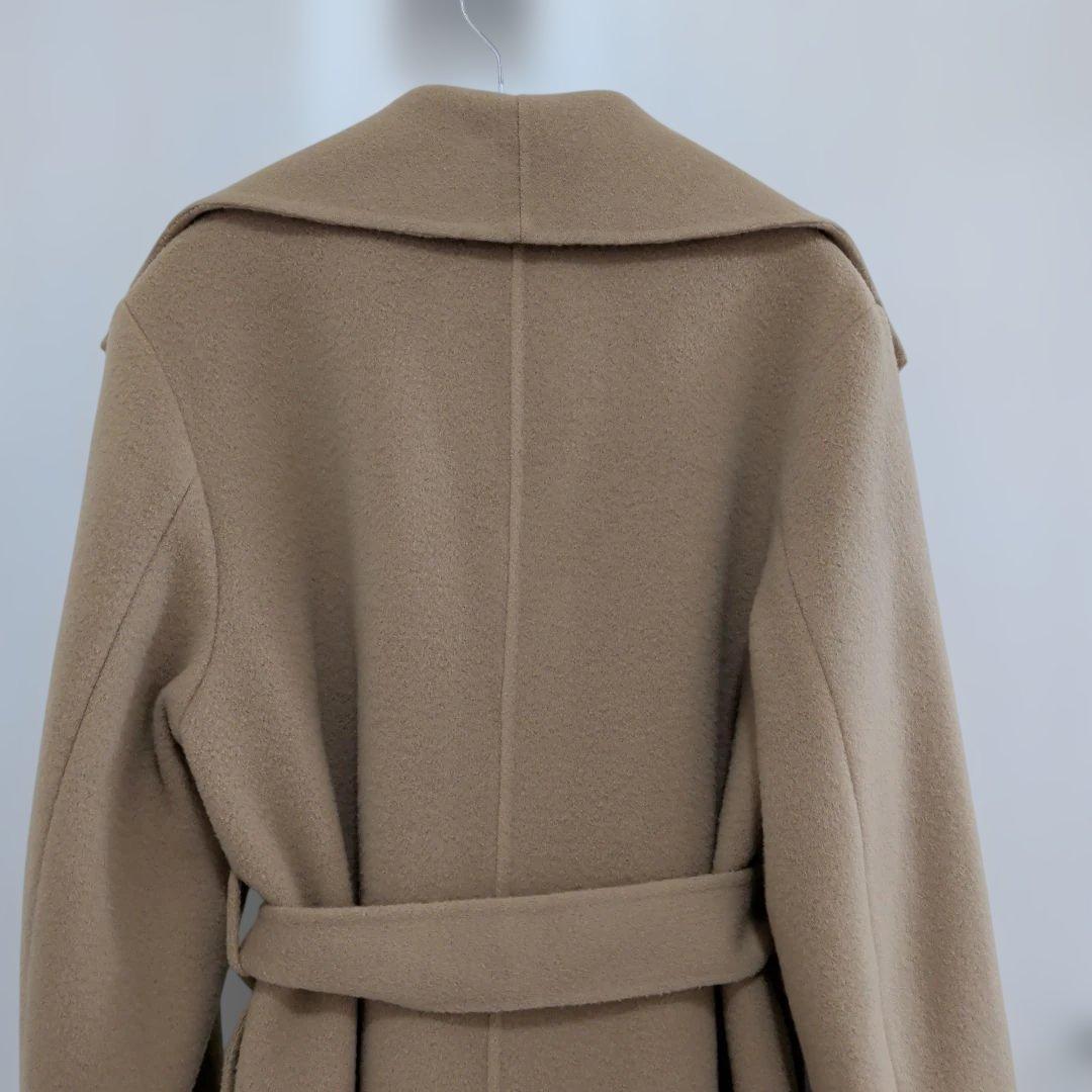 ビッグカラーリバーコートMサイズ キャメル ベージュ