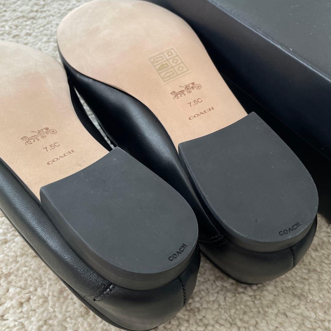COACH　コーチ ハーレーローファー サイズ：7.5 （約24.5cm)黒