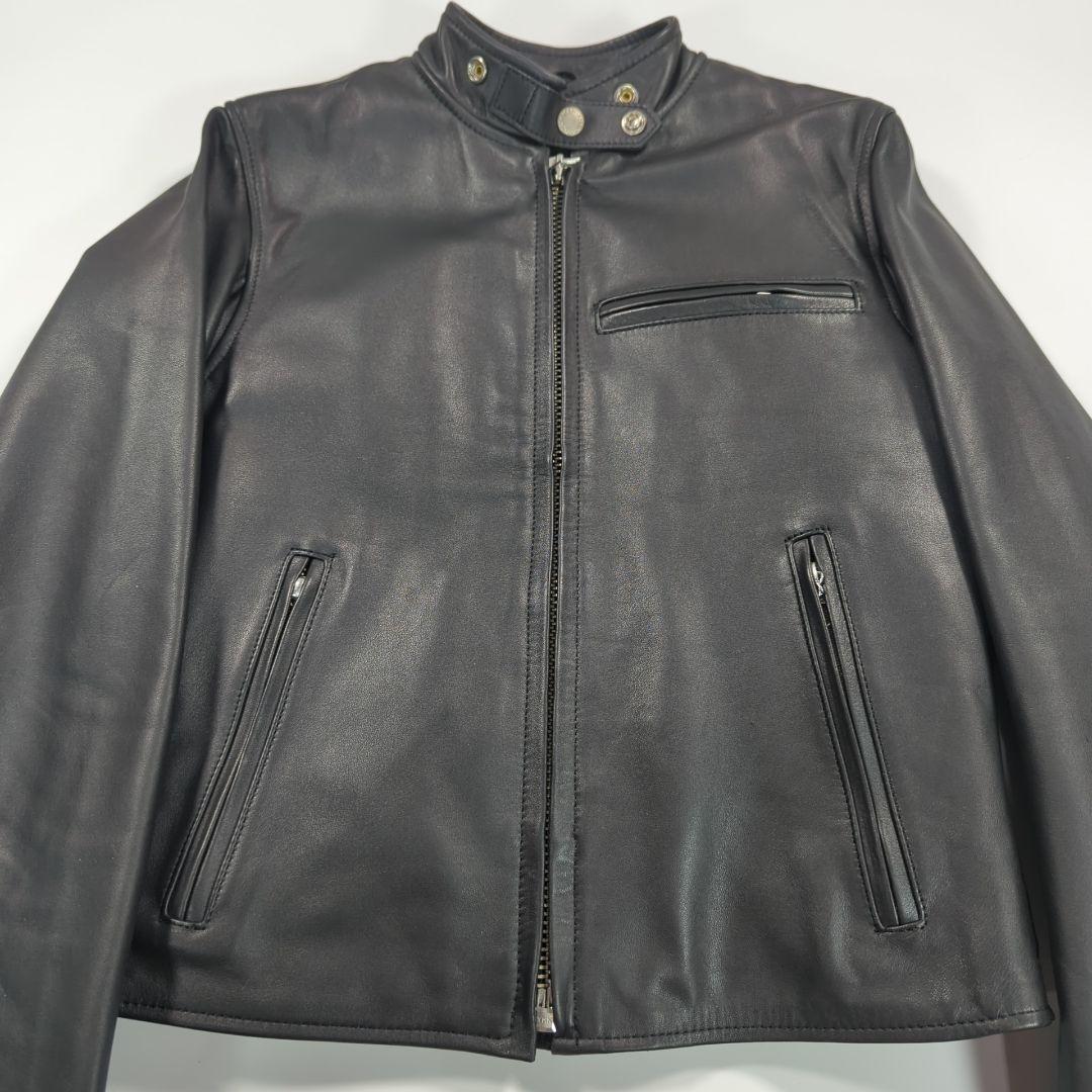 NANKAI ９レザージャケット ライダース ライナー付　キルティング　羊革本革