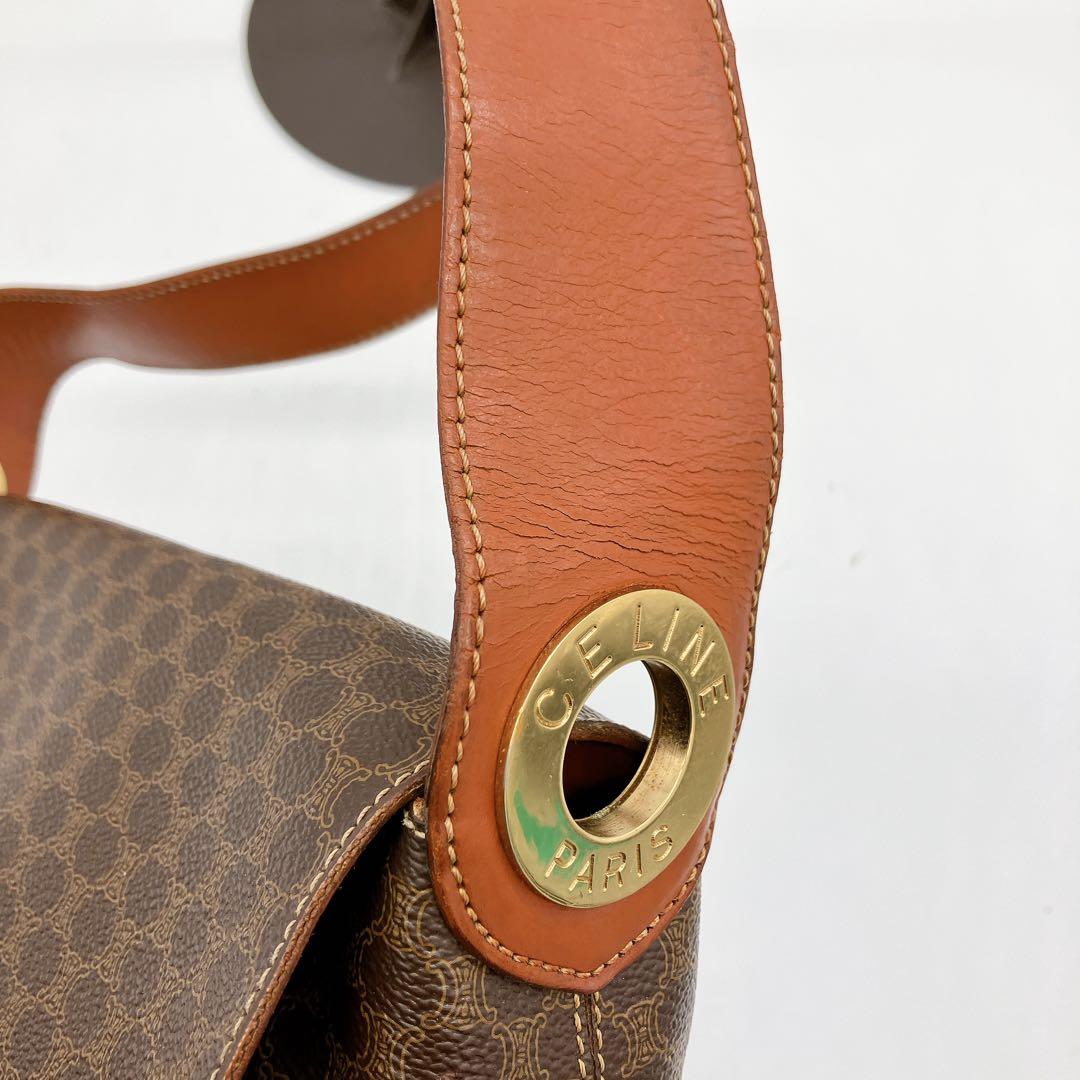 希少サークル金具【CELINE】ショルダーバッグ　マカダム柄.