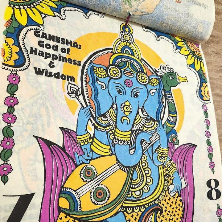 カレンダー2026】象ゾウ★大型アジアン壁掛けガネーシャ年間一枚エスニック動物