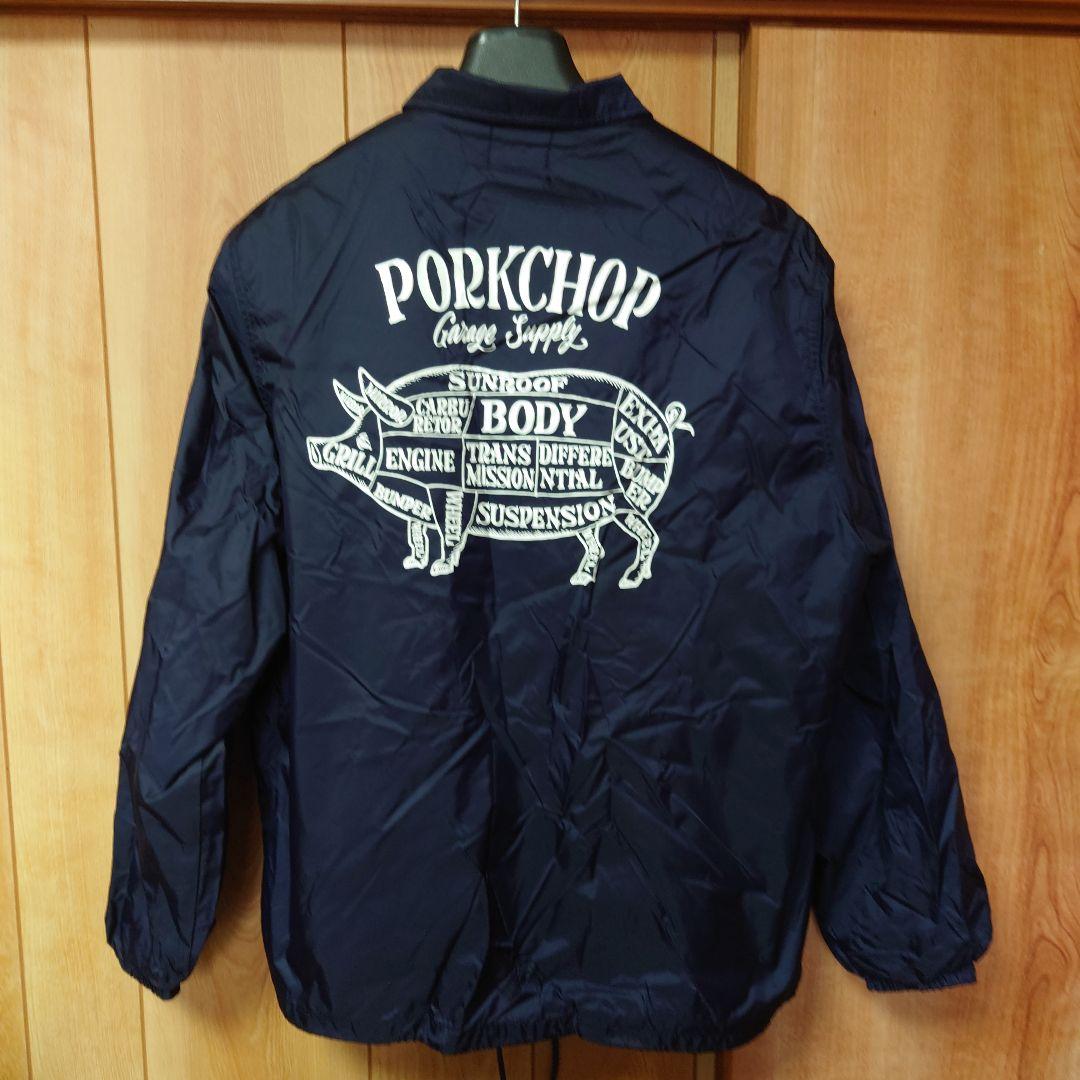 PORKCHOP ナイロンジャケット Mサイズ ネイビー