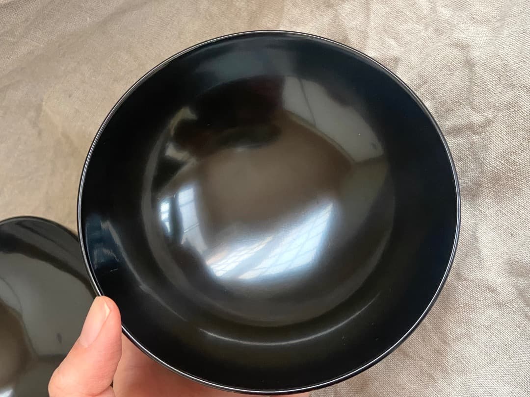 輪島塗 菊詰沈金花蒔絵 蓋付椀 2客 / 懐石椀・吸物椀・雑煮椀