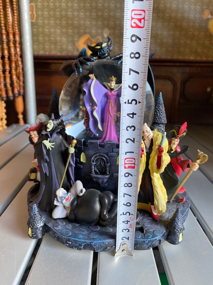 ディズニー　ヴィランズ　スノーグローブ　スノードーム　オルゴール付　レア