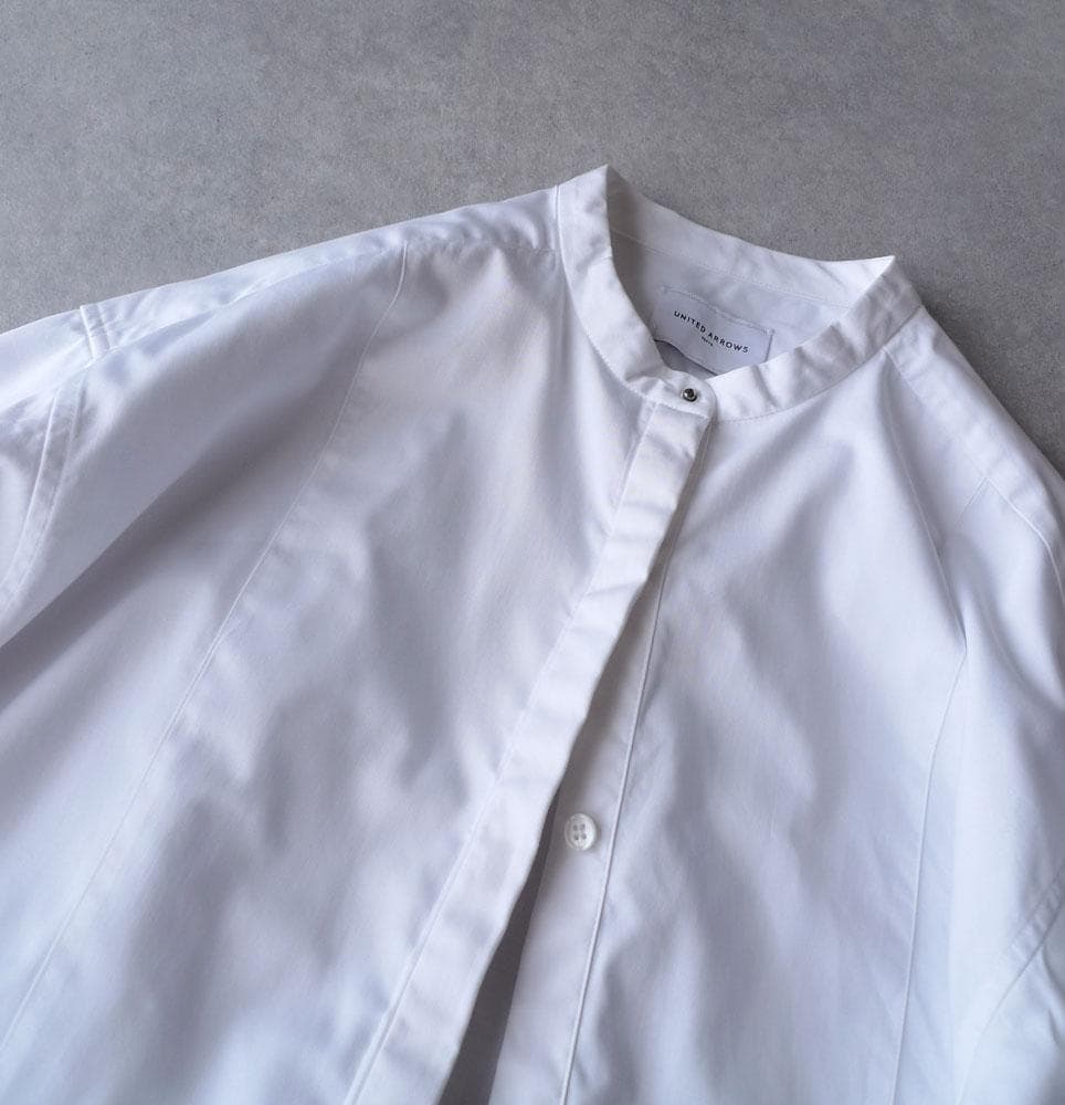 美品 ユナイテッドアローズ TOKYO 2万 ブサムロングシャツ ブラウス 66