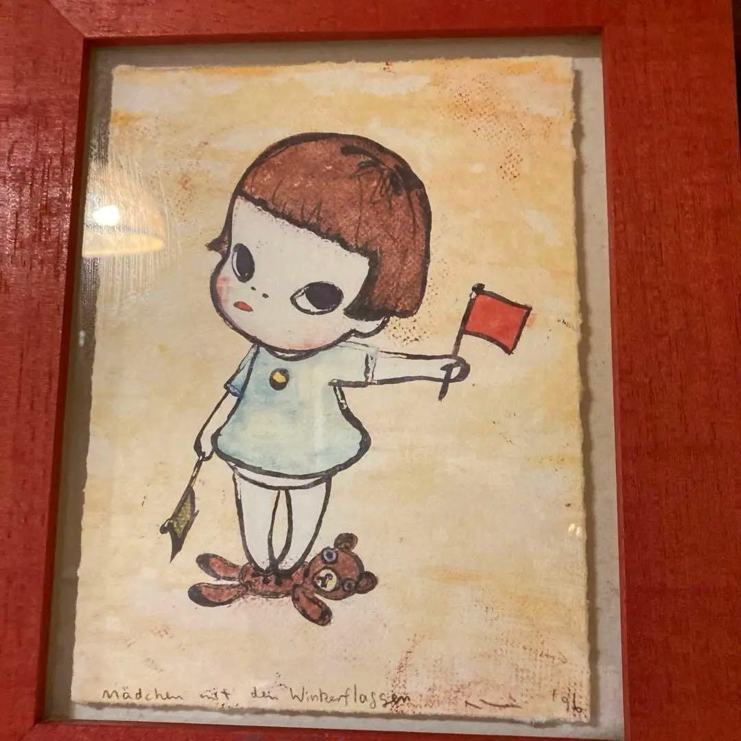 奈良美智　手旗信号少女　額入　特別額装版